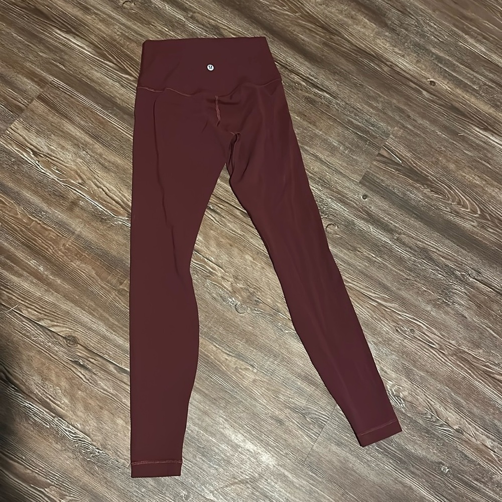Wine colored Lululemon Align Leggings!